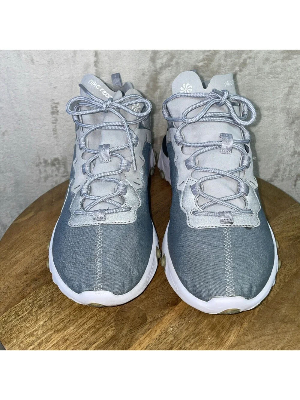 Nike React Element 55 Running Shoes Grey Metallic Sneakers BQ6166-007 Men’s SLD